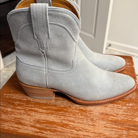 Tecovas Blue Gray Leather Boots - Picture 2 of 4